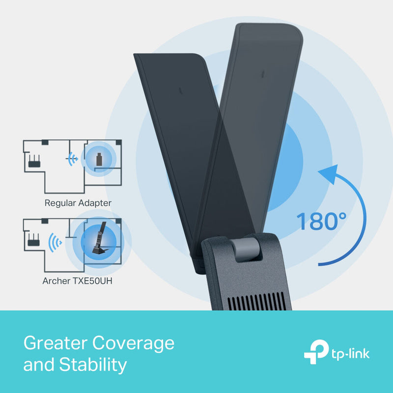 TP-Link Archer TXE50UH AXE3000 Tri-Band Wi-Fi 6E USB Adapter