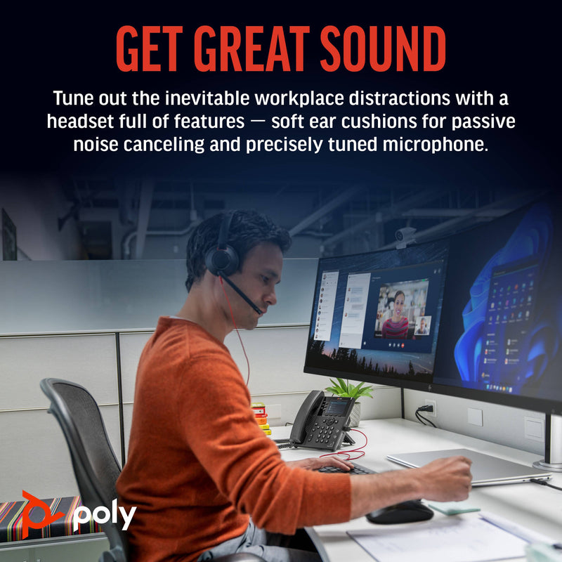 Poly Blackwire 5220 Stereo USB-C Headset