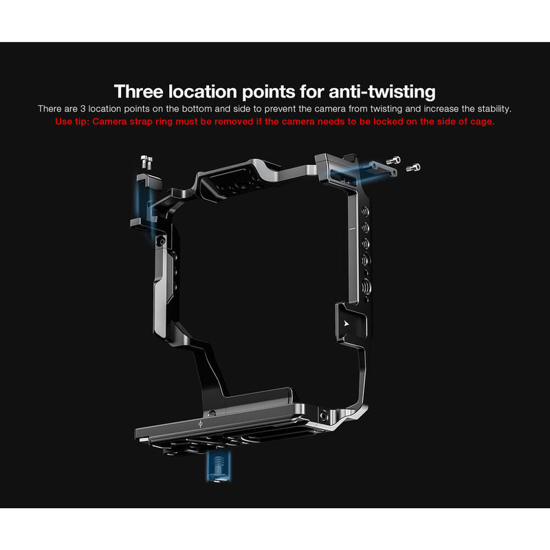 Leofoto X-H2B Camera Cage for FUJIFILM X-H2/H2S with Battery Grip