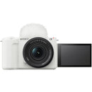 Sony ZV-E10 II Mirrorless Camera with 16-50mm f/3.5-5.6 Lens and Live Streaming Kit (White)