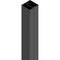 Wiremold Products 25DTC Series Blank Steel Poles (Black, 15')