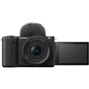 Sony ZV-E10 II Mirrorless Camera with 16-50mm and 55-210mm Lenses and Basic Bundle (Black)