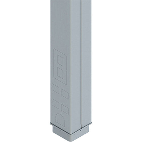 Wiremold Products 25DTC Series Blank Steel Poles (Designer Gray, 10')
