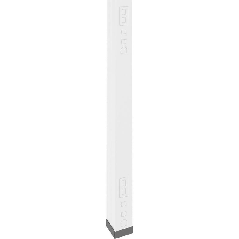 Wiremold Products 30TC Series Steel Pole (White, 15')