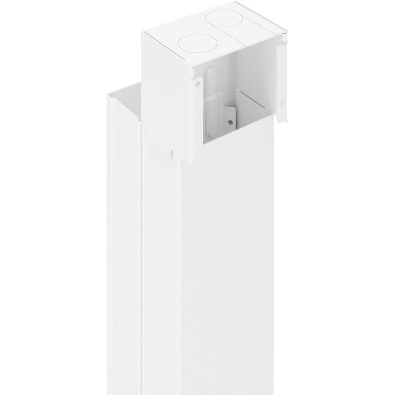 Wiremold Products Tele-Power Communications Pole (White, 10')