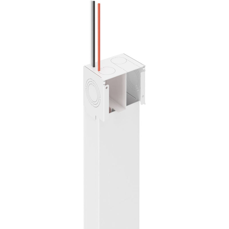 Wiremold Products Duplex Tele-Power Pole (White, 10')