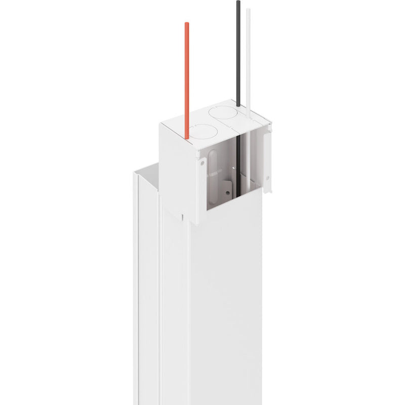 Wiremold Products Steel Tele-Power Pole (White, 12')