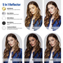 Neewer 5-in-1 Collapsible Reflector with Studio Clamp Kit (32")