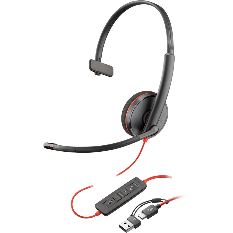 Poly Blackwire 3310 Mono USB-C Headset