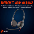 Poly Blackwire 3225 Stereo USB-C Headset