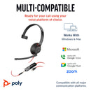 Poly Blackwire 5210 Mono USB-C Headset