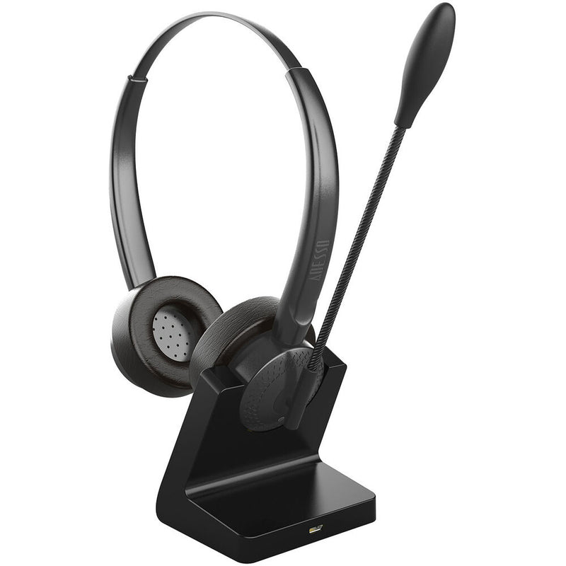 Adesso Xtream P400 Bluetooth Stereo Headset with Charging Dock (Black)