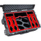 Jason Cases Case with Wheels for RODECaster Pro II, 4 PodMIcs, Stands, and Headsets