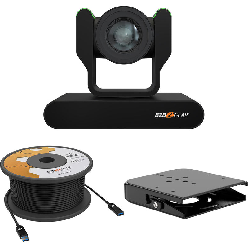 BZBGEAR ADAMO HD 30x PTZ Camera Kit with Ceiling Mount and 33' USB 3.0 Cable (White)