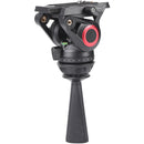 miliboo MTT605A Aluminum Tripod Kit with MYT802 II Fluid Head with Mid-Level Spreader
