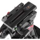 miliboo MTT605A Aluminum Tripod Kit with MYT802 II Fluid Head with Mid-Level Spreader