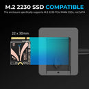 Sabrent USB-C Enclosure for M.2 2230 NVMe PCIe SSD