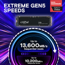Crucial 1TB T705 NVMe PCIe 5.0 M.2 Internal SSD