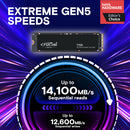 Crucial 4TB T705 NVMe PCIe 5.0 M.2 Internal SSD