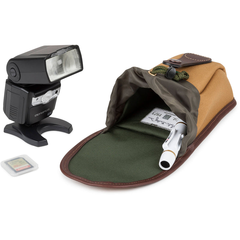 Billingham AVEA 7 Camera Pocket (Sage Fibrenyte/Chocolate Leather, 0.5L)