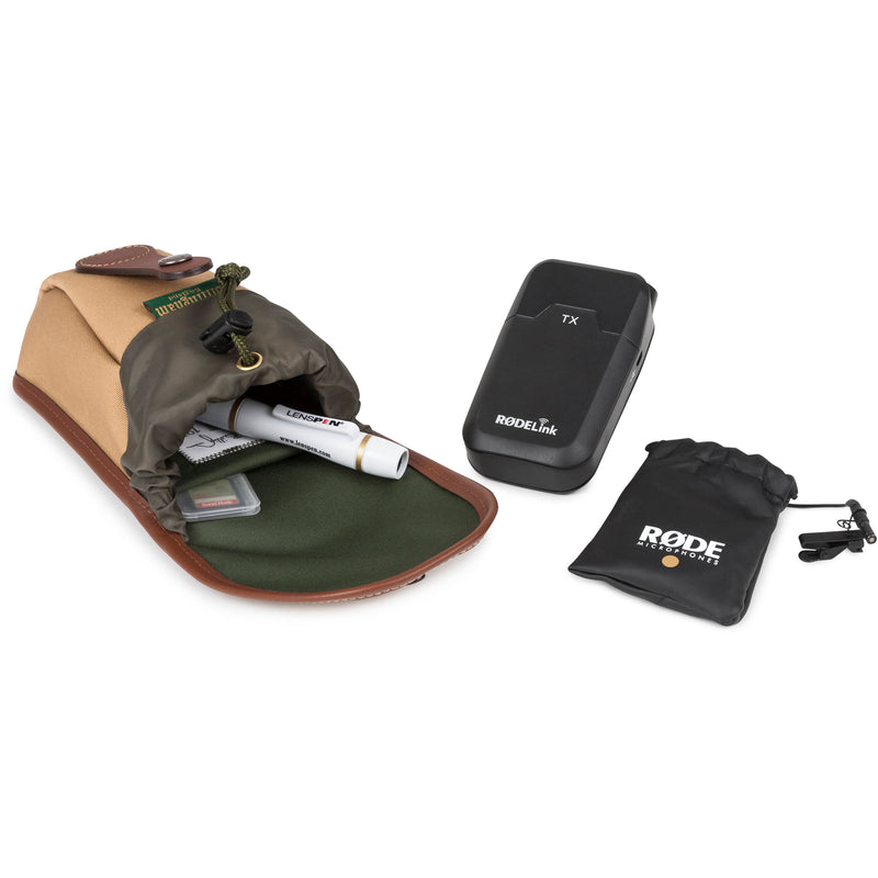 Billingham AVEA 7 Camera Pocket (Sage Fibrenyte/Tan Leather, 0.5L)