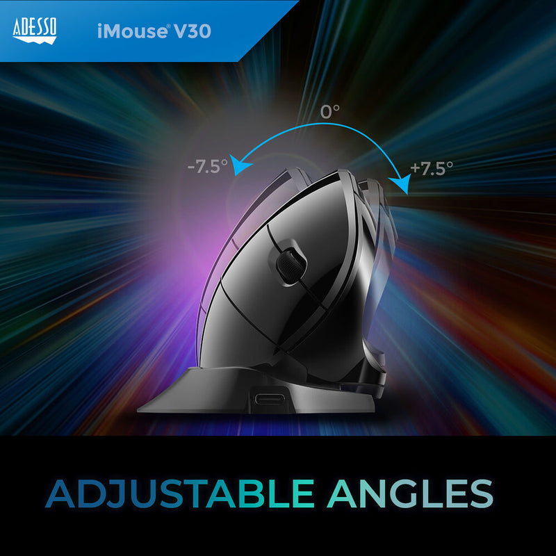 Adesso iMouse V30 Wireless Adjustable Vertical Mouse