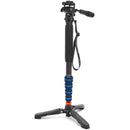 3 Legged Thing Taylor 2.0 Magnesium Monopod Super Kit with Video Head and DocZ2 Foot (Blue)