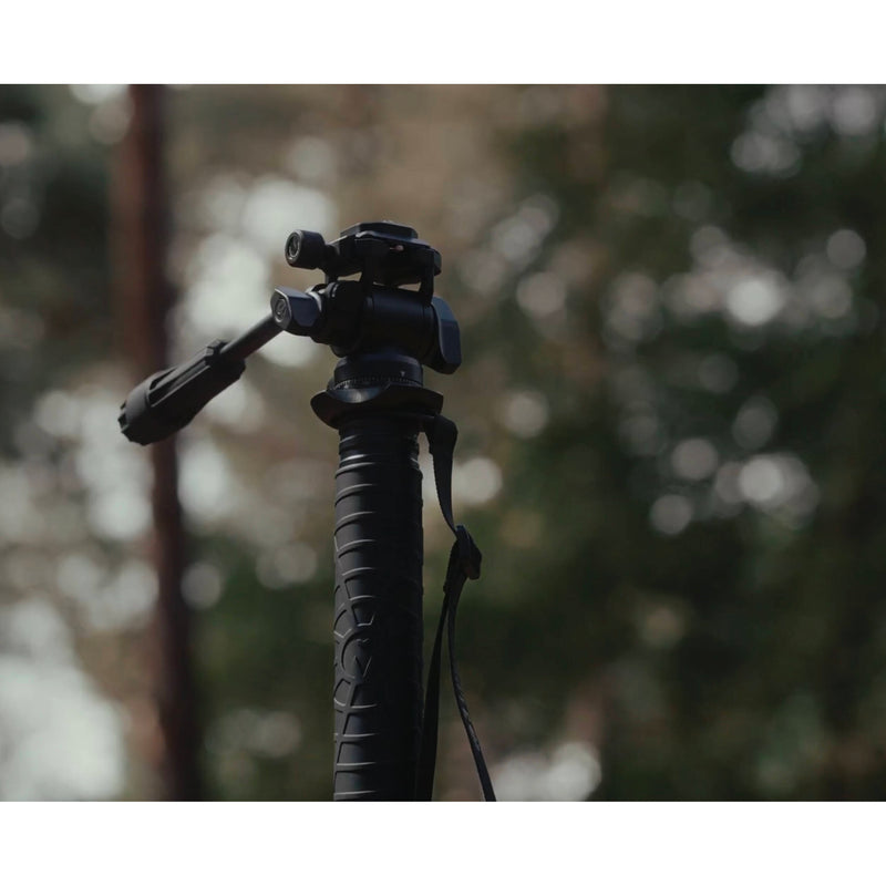 3 Legged Thing Alana Carbon Fiber Monopod Super Kit with Video Head and DocZ2 Foot (Darkness)