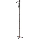 3 Legged Thing Alana Carbon Fiber Monopod Super Kit with Video Head and DocZ2 Foot (Metallic Slate Gray)