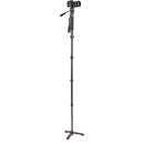 3 Legged Thing Alana Carbon Fiber Monopod Super Kit with Video Head and DocZ2 Foot (Metallic Slate Gray)