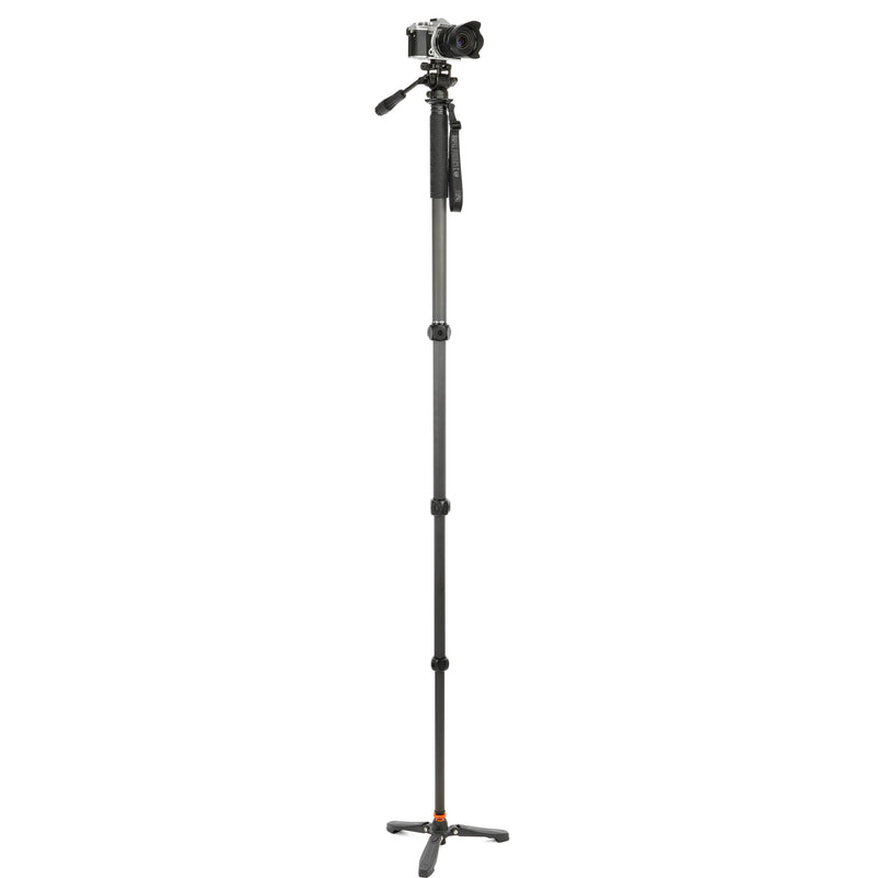 3 Legged Thing Lance Carbon Fiber Monopod Super Kit with Video Head and DocZ2 Foot (Darkness)