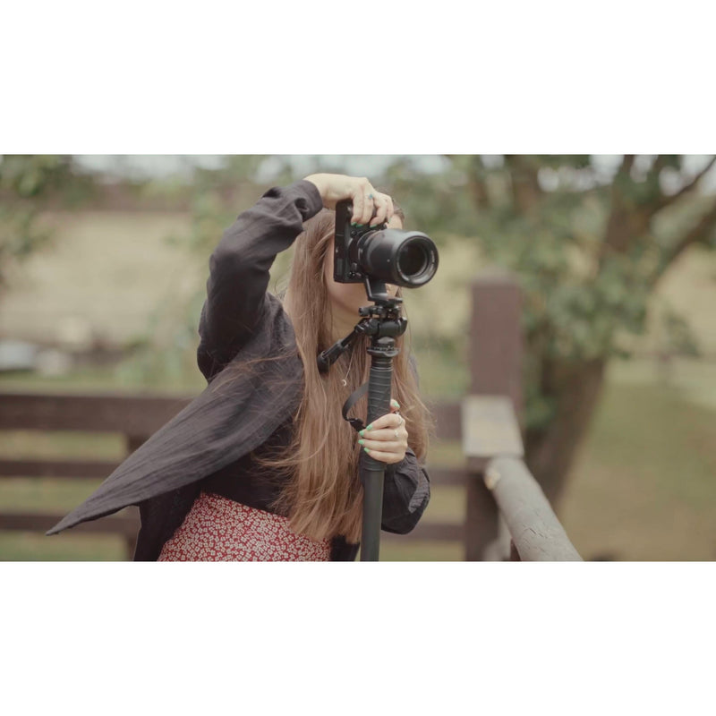 3 Legged Thing Lance Carbon Fiber Monopod Super Kit with Video Head and DocZ2 Foot (Darkness)