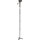 3 Legged Thing Trent 2.0 Magnesium Monopod Super Kit with Video Head and DocZ2 Foot (Metallic Slate Gray)