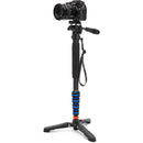 3 Legged Thing Taylor 2.0 Magnesium Monopod Super Kit with Video Head and DocZ2 Foot (Blue)