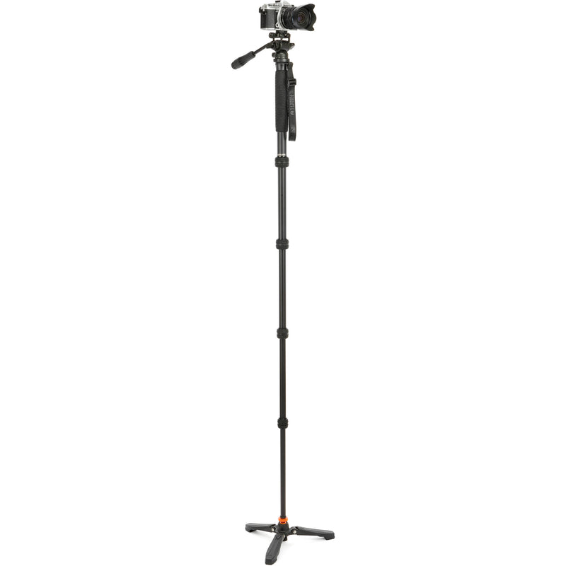 3 Legged Thing Taylor 2.0 Magnesium Monopod Super Kit with Video Head and DocZ2 Foot (Darkness)