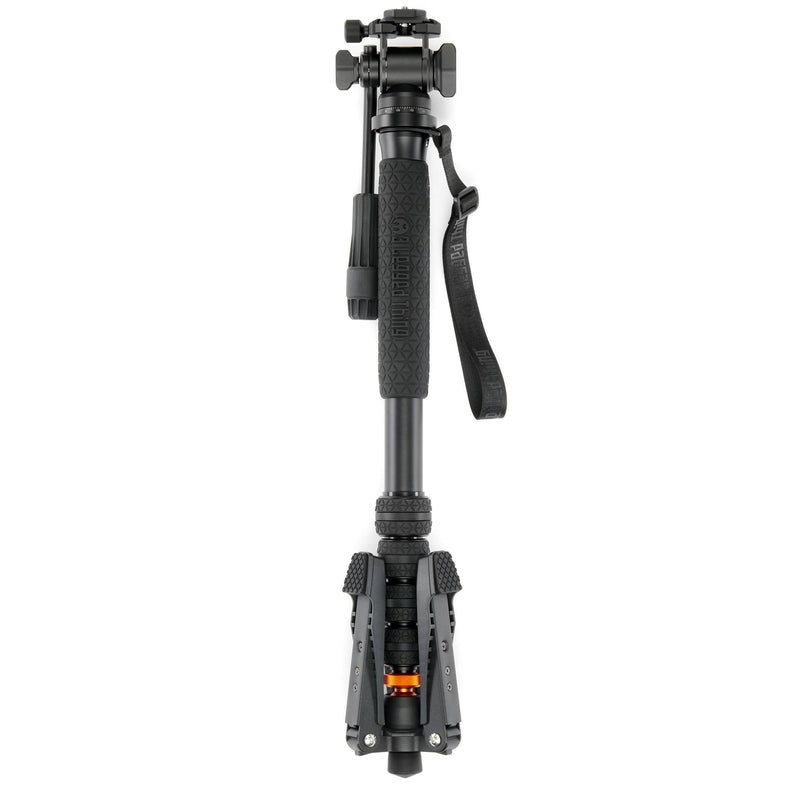 3 Legged Thing Taylor 2.0 Magnesium Monopod Super Kit with Video Head and DocZ2 Foot (Darkness)