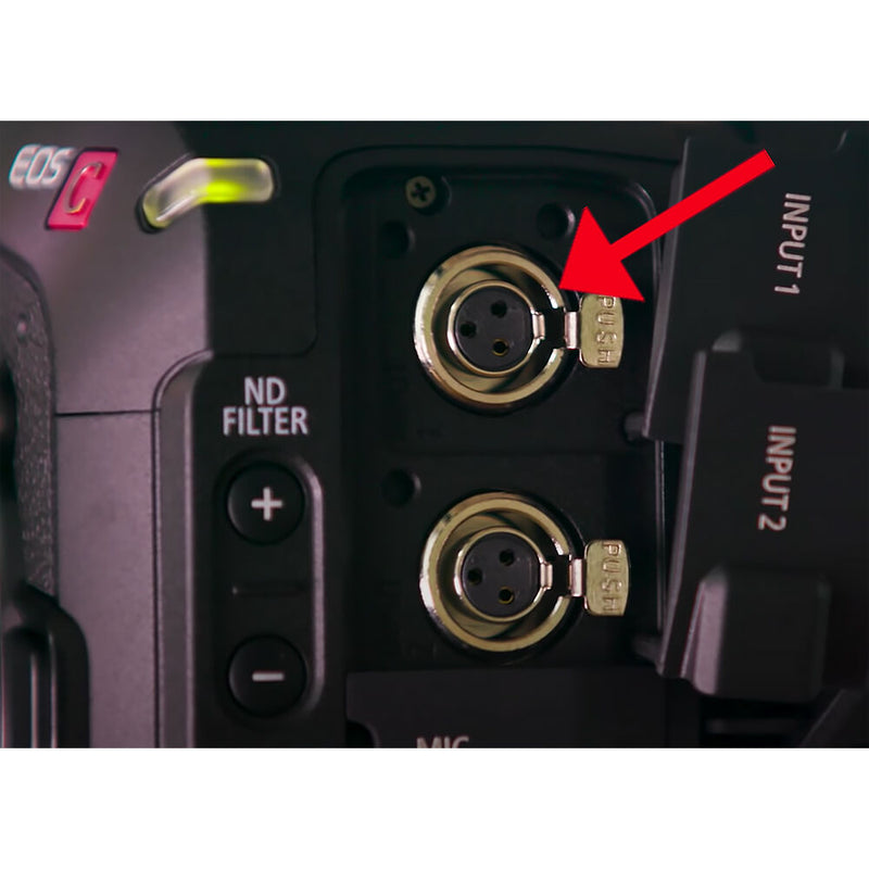 Cable Techniques Low-Profile Lectrosonics LR to Canon EOS Cinema Cameras Cable (15")