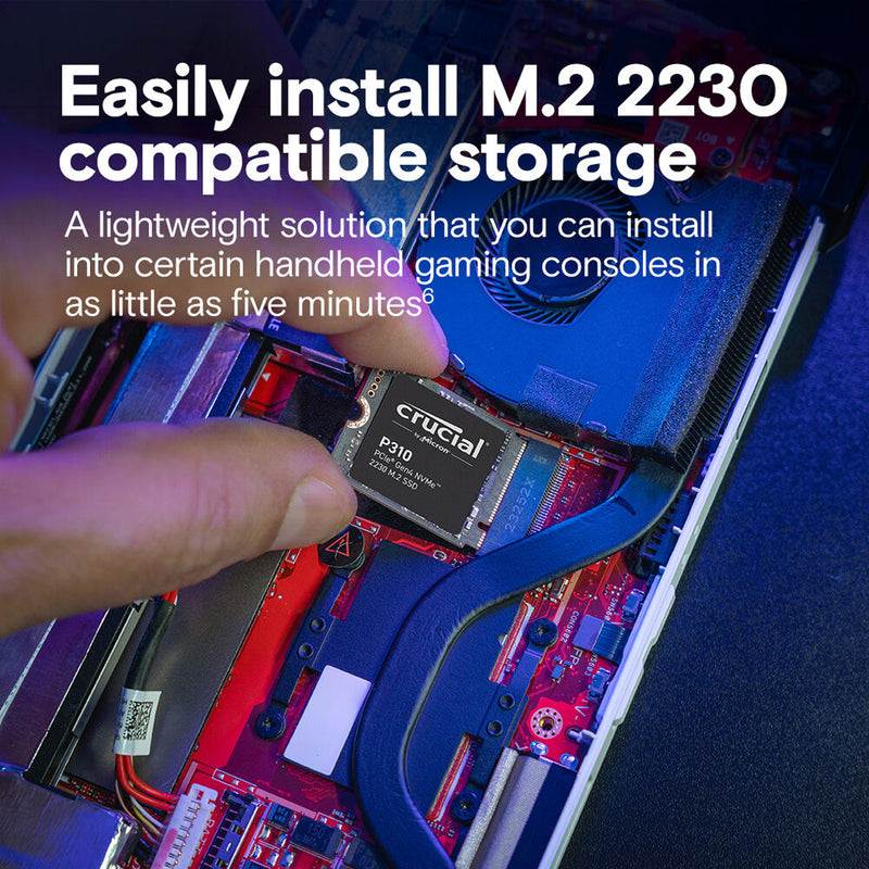 Crucial 1TB P310 Gen 4 M.2 2230 PCIe NVMe SSD