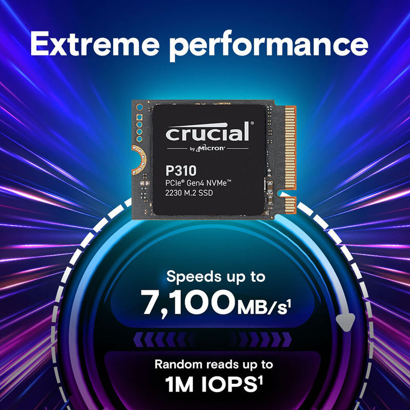 Crucial 1TB P310 Gen 4 M.2 2230 PCIe NVMe SSD