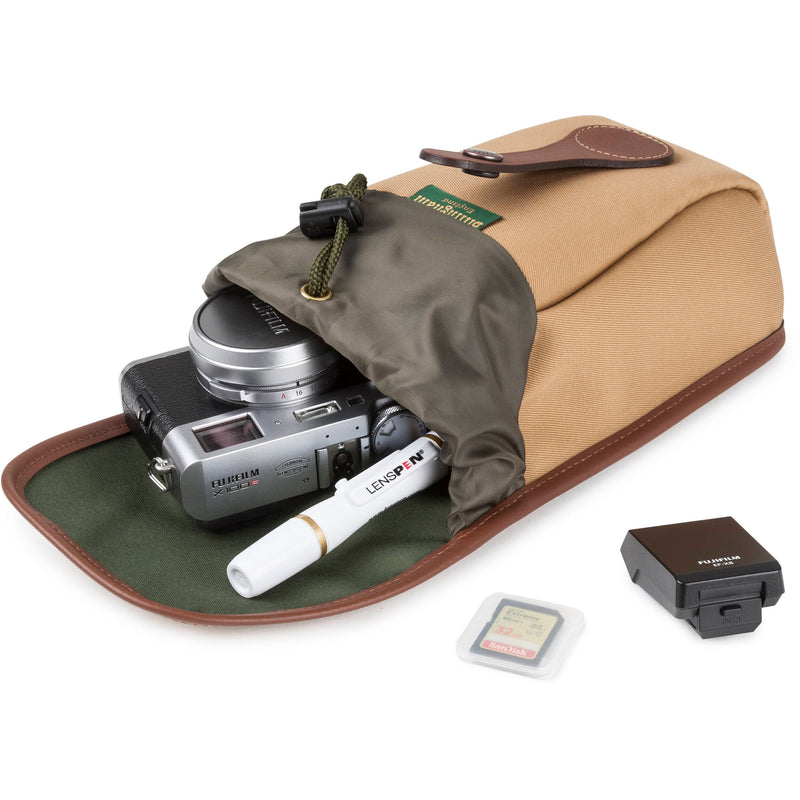 Billingham AVEA 8 Camera Pocket (Gray Canvas with Black Leather Trim, 1.1L)