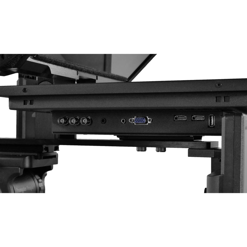 Prompter People Q-Gear Qpro  19" 400 NIT HDMI 3G-SDI Teleprompter and 18.5" 3G-SDI HDMI RGB IPS Talent Monitor