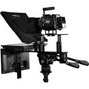 Prompter People Q-Gear Qpro  24" 16:9 Pro 1000 NIT Teleprompter with 21.5" 3G-SDI HDMI RGB IPS Talent Monitor