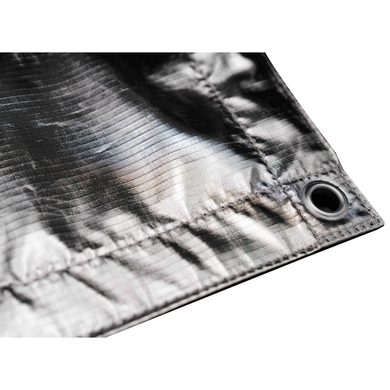 CineGearFactory Silver Butterfly Reflector Lighting Fabric (8 x 8')
