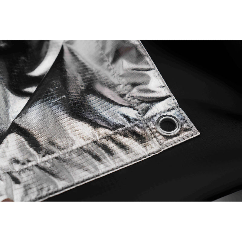 CineGearFactory Silver Butterfly Reflector Lighting Fabric (8 x 8')
