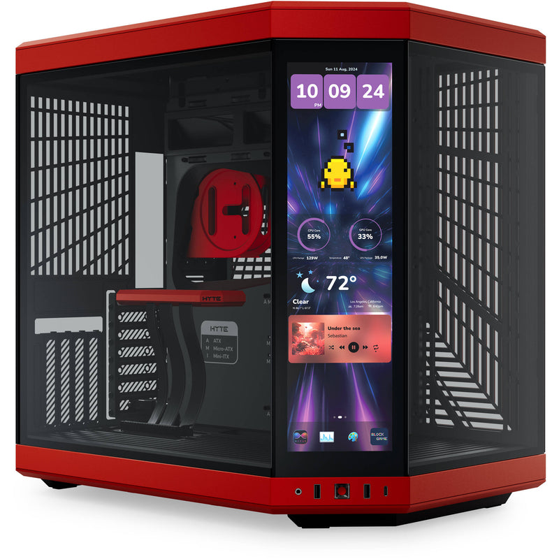 HYTE Y70 Touch Infinite Mid-Tower Case (Black Cherry)