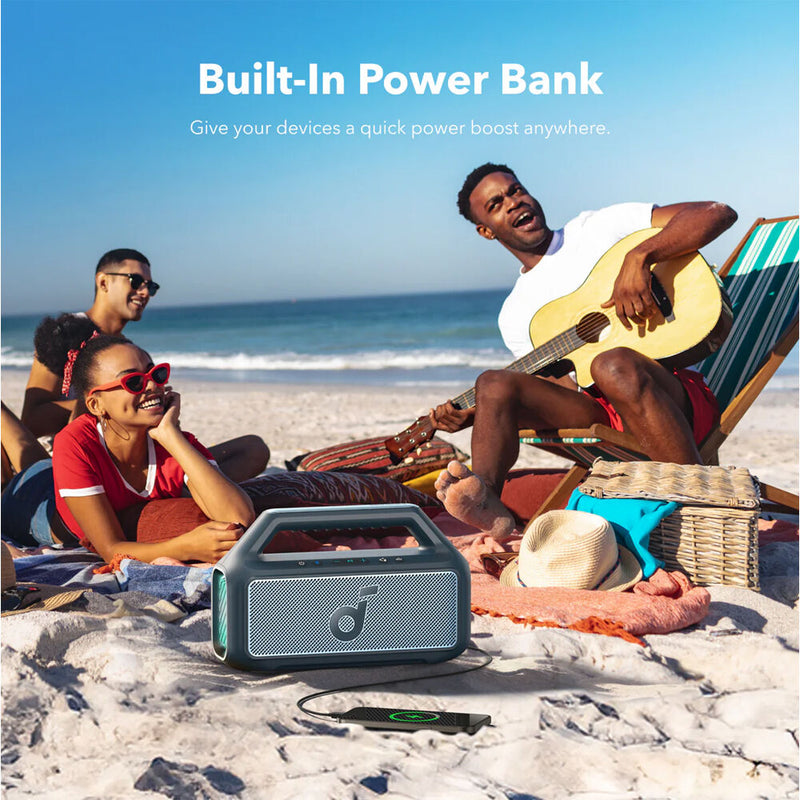Soundcore by Anker Boom 2 Portable Bluetooth Speaker (Explorer Blue)