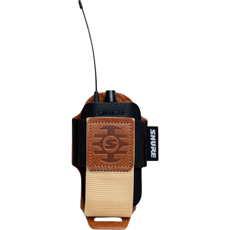 Shure by Gator Wireless Bodypack Transmitter Pouch (Tan Leather)