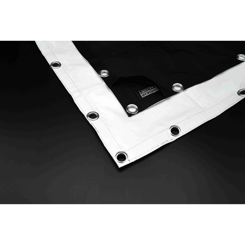 CineGearFactory Ultra Bounce Overhead Fabric (White/Black, 12 x 12')