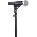 Shure by Gator Round Base Mic Stand with Standard Height-Adjustable Twist Clutch and 10" Base