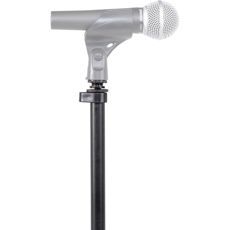 Shure by Gator Round Base Mic Stand with Standard Height-Adjustable Twist Clutch and 10" Base